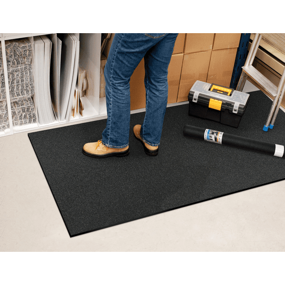 Multy Product - Multy Home Black Nonslip Rubber Runner - Pack of 2  Residential Use, Standard Application