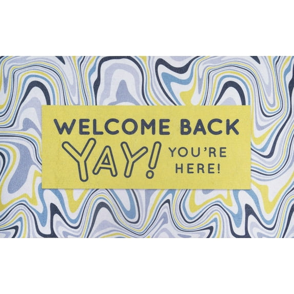 Multy Mats 20x31.5in Welcome Back Yay! You're Here