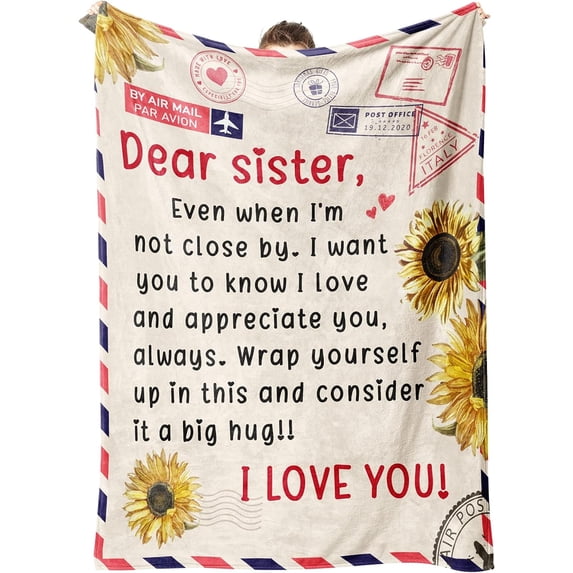 Mum Gifts Blanket, Gifts for Mum on Her Birthday, Mum Gifts from Daughter Son, Christmas Day Gifts for Mum, Mummy Gifts, Dear Mum Throw Blanket, 60" * 50