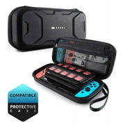 Mumba Carrying Case for Nintendo Switch, Deluxe Protective Travel Carry Case Pouch for Nintendo Switch Console & Accessories [Dual Protection] [Large Capacity] (Black)