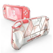 Mumba Case for Switch Lite 2019, [Thunderbolt Series] Protective Clear Cover with TPU Grip (Marble)