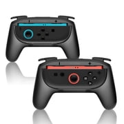 Mumba Hand Grips for Nintendo Switch 2 JoyCon [2 Pack], Wear-Resistant Game Switch 2 Controller Ergonomic Handle Case Kit for Switch 2 Joy Cons Accessories 2025 Play Grip Case Cover, Black