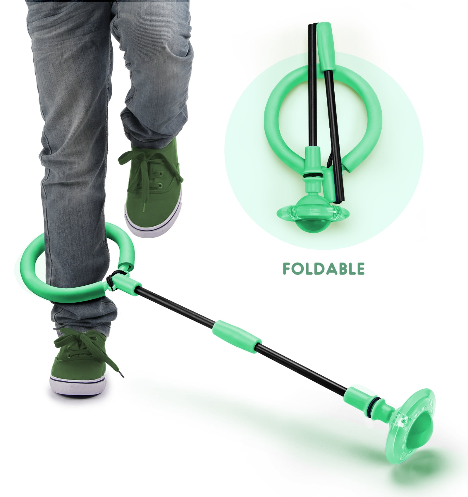 Jump Over Ankle Skipping Rope Mumba Kids Foldable Ankle Skip Ball