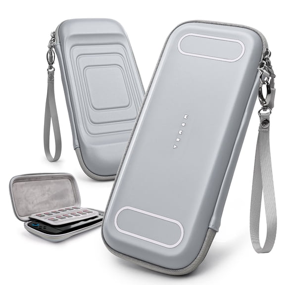Mumba [Mini Version] Carrying Case for Nintendo Switch 2 2025, Travel Case with 12 Game Cartridge slot Portable Bag Protective Carry handbag Pouch Shell Accessories [Portable & Lightweight] (Gray)