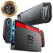 Mumba Slim Clear Case for Nintendo Switch 2 2025, Crystal Protective Clear Back Cover with Quick-Release Joy-Con Design and TPU Grip Compatible with New Nintendo Switch 2 7.9 Inch Console FrostBlack