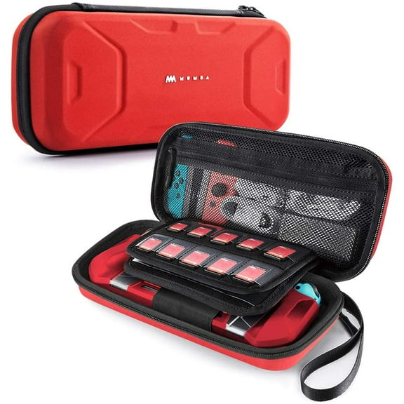 Mumba Switch Carrying Case, [Plus Version] Portable Protective Travel Carry Handbag Pouch for Blade/Battle Case [Large Capacity] (Red)
