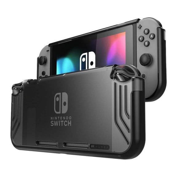 Mumba case for Nintendo Switch, [Slimfit Series] Premium Slim Clear Hybrid Protective Case for Nintendo Switch 2017 release (Black)