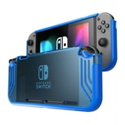 Mumba case for Nintendo Switch, [Slimfit Series] Premium Slim Clear Hybrid Protective Case for Nintendo Switch 2017 release Blue