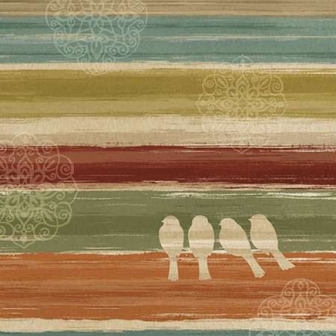 Mumbai Rainbow Birds III Canvas Art - Brissonnet Daphne (24 x 24)