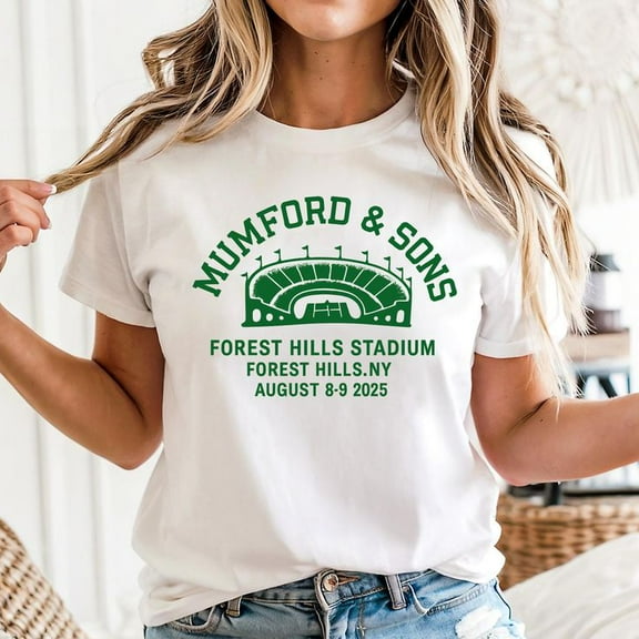 Mumford And Sons Aug 9 2025 Forest Hills T-shirt , Sizes S-5XL, Tbun