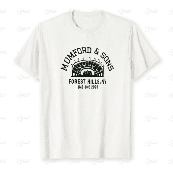 Mumford And Sons Forest Hills New York Concert Event Unisex T-shirt up to size 5XL