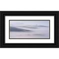 thumbnail image 1 of Mumford, Andy 32x16 Black Ornate Wood Framed with Double Matting Museum Art Print Titled - Dawn Mist in Val da€™Orcia, Tuscany, 1 of 4