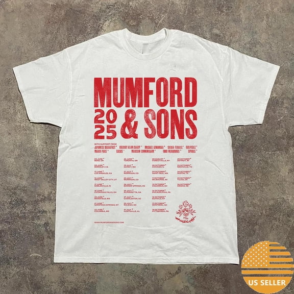 Mumford & Sons New Album Rushmere Tour T Shirt Full Size S-5XL