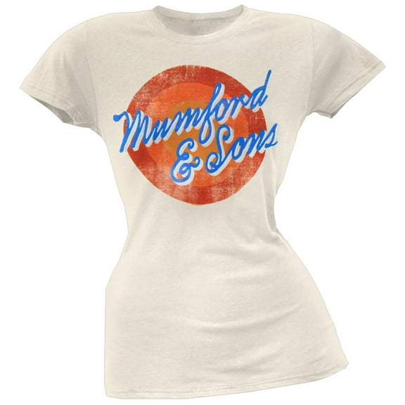 Mumford & Sons Women's Juniors Sun Script 2012 Tour Short Sleeve T Shirt