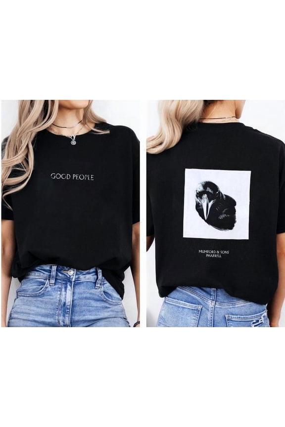 Mumford & Sons x Pha.rrell Good People Washed Black Unisex, Sizes S-5XL, Tbun