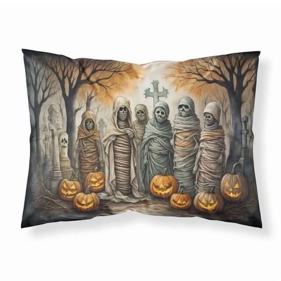 Mummies Spooky Halloween Fabric Standard Pillowcase