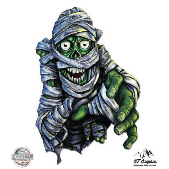 Mummy - 3" Vinyl Sticker - For Car Laptop I-Pad Phone Helmet Hard Hat - Waterproof Decal