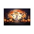 thumbnail image 1 of Mummy Abyssinian Happy Halloween with Pumpkins Bats Spooky Fun Indoor Rug Cat Lover Kitten Owner Gifts Carpet Living Bed Room Sofa Home Decor - 00019, 1 of 5