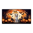 thumbnail image 1 of Mummy Australian Shepherd Happy Halloween with Pumpkins Bats Spooky Fun Desk Mat Full Keyboard Mouse Pad Aussie Dog Lover Gifts Large Mousepad - 00019, 1 of 5