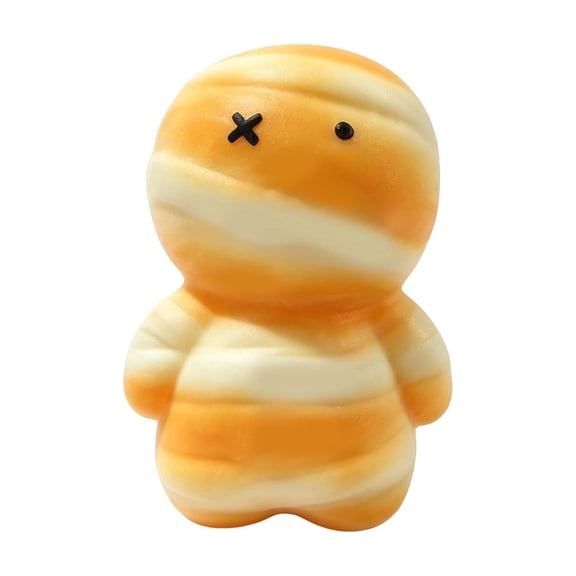 Mummy Bread Squishy Stress Relief Toy Slow Rising Squeeze Ball Fidget Squeeze Toy for Kids Adults Anxiety Relief Travel Portable Party Favor Goodie Bag Filler Fun