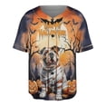 thumbnail image 1 of Mummy Bulldog Happy Halloween with Pumpkins Bats Spooky Fun All Over Print 3D Baseball Shirt Dog Lover Gifts Idea Softball Sport - 00019, 1 of 6
