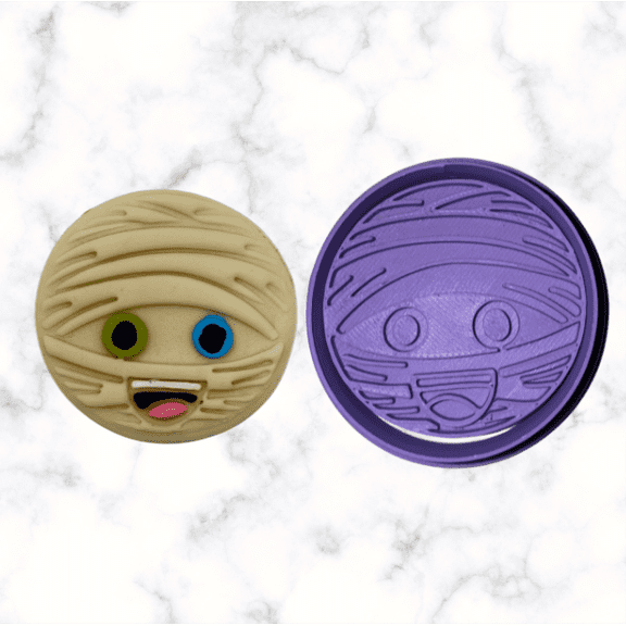 Mummy Cookie Cutter with Stamp Option