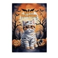 thumbnail image 1 of Mummy Exotic Shorthair Happy Halloween with Pumpkins Bats Spooky Fun Vertical Matte Canvas Poster Cat Lover Kitten Owner Gifts Wall Art Home Decor - 00019, 1 of 5