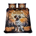 thumbnail image 1 of Mummy German Shorthaired Pointer Happy Halloween with Pumpkins Bats Spooky Fun Quilt Bedding Set GSP Lover Dog Gift 1 Blanket Bed Cover 2 Pillowcases - 00019, 1 of 5