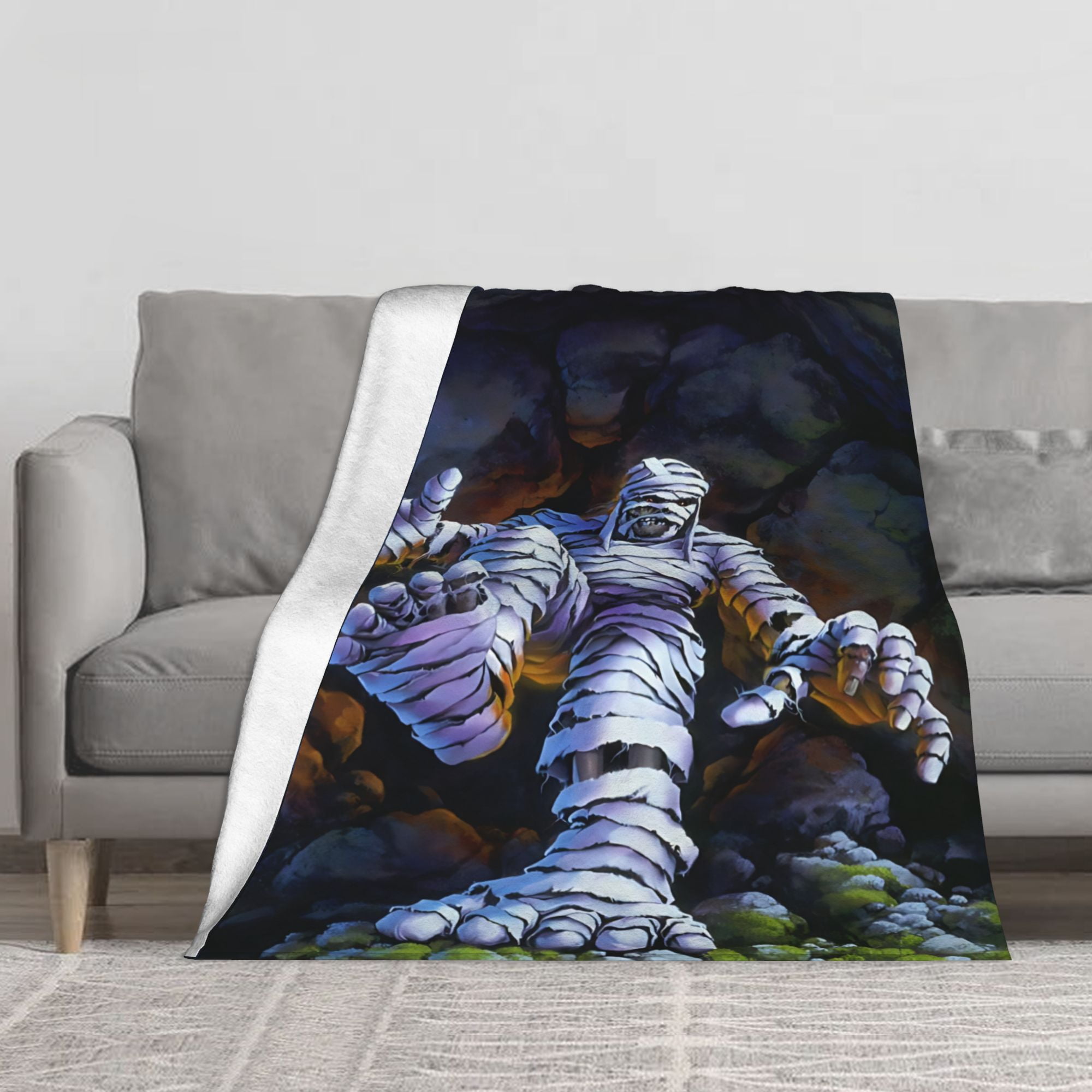 Perfect For Nighttime Use Reference: Mummy Halloween Blanket
