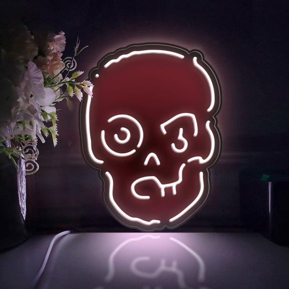 Mummy Led Light Box, Dimmable Neon-Like Light Signs USB Power for Wall Decor Bedroom Decoration, Static Light (WxH) 16"x21"