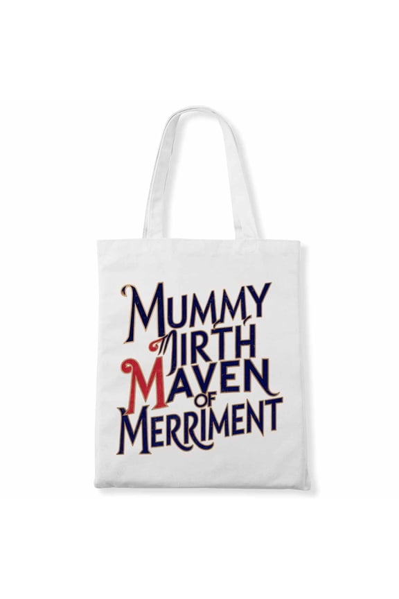 Mummy Mirth Maven of Merriment Funny Magic Halloween Pumpkin Fall Thanksgiving Canvas Bag 2Pcs