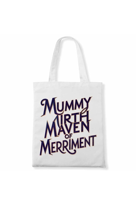 Mummy Mirth Maven of Merriment Gnome Pumpkin & Coffee Lover Thanksgiving Canvas Bag 1Pc