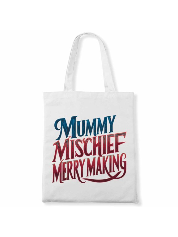 Mummy Mischief Merrymaking Funny Halloween Nurse Fall Scrub Women Canvas Bag 1Pc