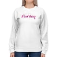 thumbnail image 1 of Mummy. Pink Lettering Sweatshirt Women -Image by Shutterstock, Female Small, 1 of 4