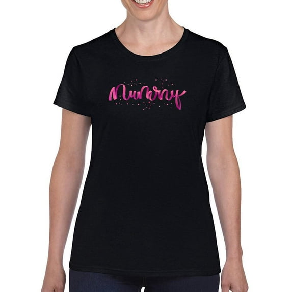 Mummy. Pink Lettering T-Shirt Women -Image by Shutterstock, Female Small