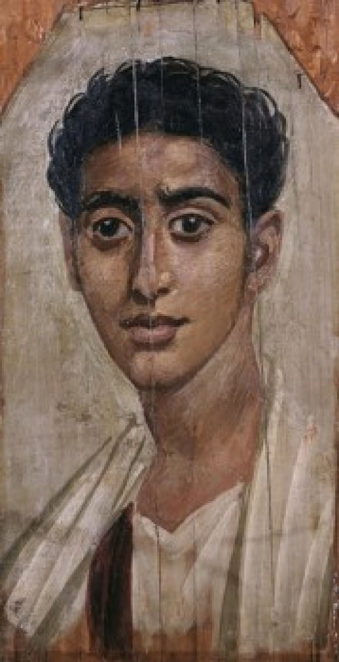 Mummy Portrait of a Man Egyptian Art Encaustic on panel Walters Art Gallery Baltimore Maryland USA Canvas Art - (18 x 24)