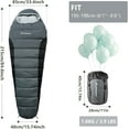 thumbnail image 1 of Mummy Sleeping Bag for Adults 14-41℉ Cold Weather 3-4 Season Camping Sleeping Bags with Compression Sack for Backpacking Hiking Traveling, 1 of 7