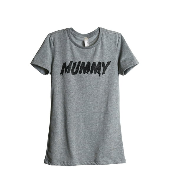 Mummy Women's Fashion Relaxed T-Shirt Tee Heather Grey Small