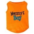 thumbnail image 1 of Mummy's Boy Dog Vest Shirt, Soft Polyester Breathable Pet Tank Top for Small Dogs and Cats for Daily Wear, Orange S, 1 of 4