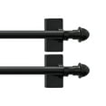 thumbnail image 1 of Mumo 2 Pcs Adjustable Magnetic Curtain Rods,Multi-Use Rods for Metal Places, No-Drill Installation,16"-28",Black, 1 of 6