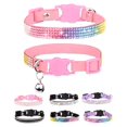 thumbnail image 1 of Mumup 1Pack Cat Collars for Girl Cats with Rhinestone Soft Velvet,Breakaway Cat Collars with Bell,Adjustable Safe Kitten Collar, 1 of 5