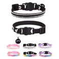 thumbnail image 1 of Mumup 1Pack Cat Collars for Girl Cats with Rhinestone Soft Velvet,Breakaway Cat Collars with Bell,Adjustable Safe Kitten Collar, 1 of 5