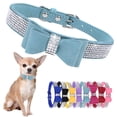 thumbnail image 1 of Mumup Bow Tie Rhinestone Dog Collar Cute Sparkling Crystal Diamond Puppy Kitten Pet Cat Collar for Small Dogs Boys Girls, 1 of 6