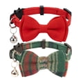 thumbnail image 1 of Mumup Christmas Collar for Cat Pet Breakaway with Bell Bowtie Detachable Bow Adjustable Safety Kitten Puppy Girl Boy 2pcs Christmas, 1 of 8