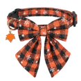 thumbnail image 1 of Mumup Christmas Dog Collar, Adjustable Classic Red Plaid Xmas Collars with Removable Bowtie Christmas Dog Collars for Medium Dogs Pets, 1 of 5