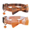 thumbnail image 1 of Mumup Christmas Dog Collar with Bow, Adjustable Red Green Plaid Dog Collars with Removable Bowtie Christmas Collars for Large Dogs Pets, 1 of 5