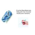 thumbnail image 1 of Mumup DIY T-Shirt Yarn, Soft Cotton Fabric Cord, Chunky Knitting Yarn, Spaghetti Yarn, Zpagetti Yarn, Crochet Fabric Yarn 100g with One Crochet Hook, 1 of 5
