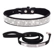 thumbnail image 1 of Mumup Dog Collar and Leash Set for Small Dogs, Pretty Rhinestone Bling Puppy Collar Fancy Crystal Glitter Jewel Girl Cat Collars for XXS XS Small Medium Female Pet Dogs, 1 of 4