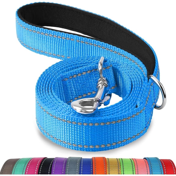 Mumup Dog Leash,Double-Sided Reflective, Padded Handle Nylon Heavy Duty Leashes for Small Dogs Walking