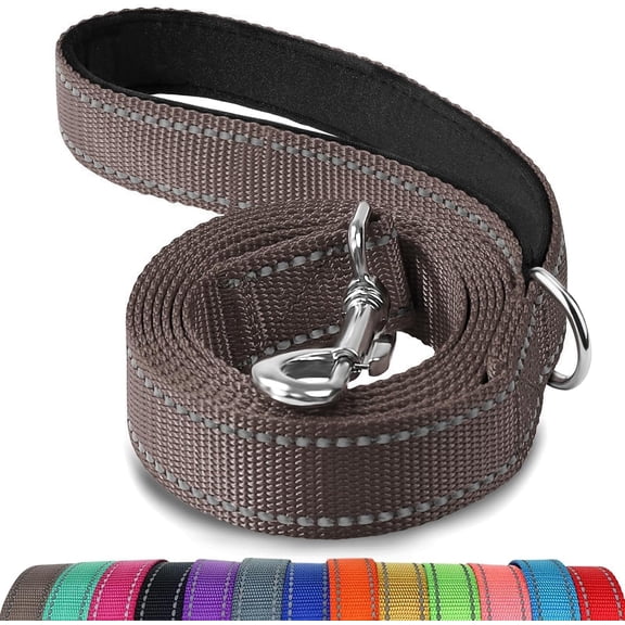 Mumup Dog Leash,Double-Sided Reflective, Padded Handle Nylon Heavy Duty Leashes for Small Dogs Walking